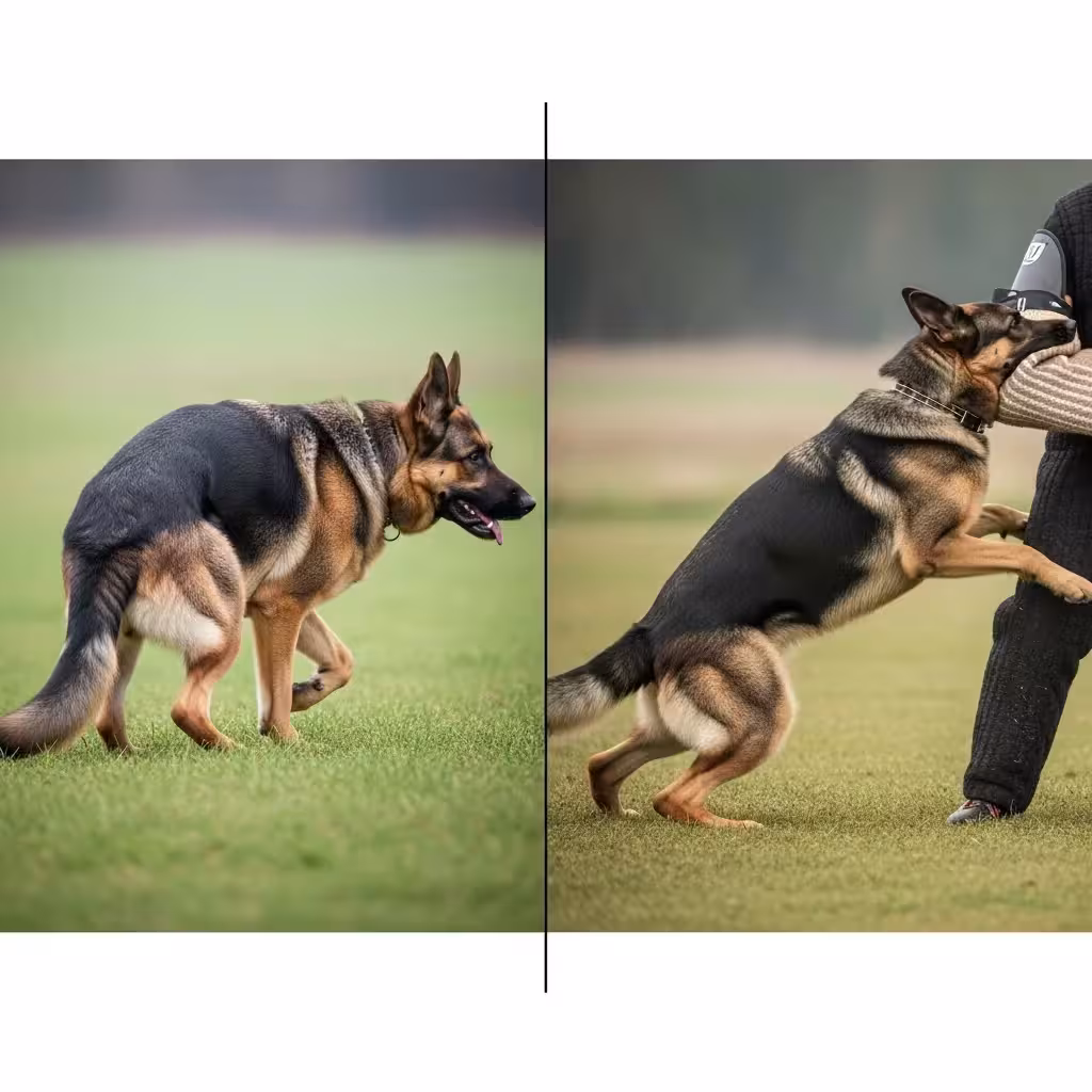 Comparison of German Shepherd conformations.